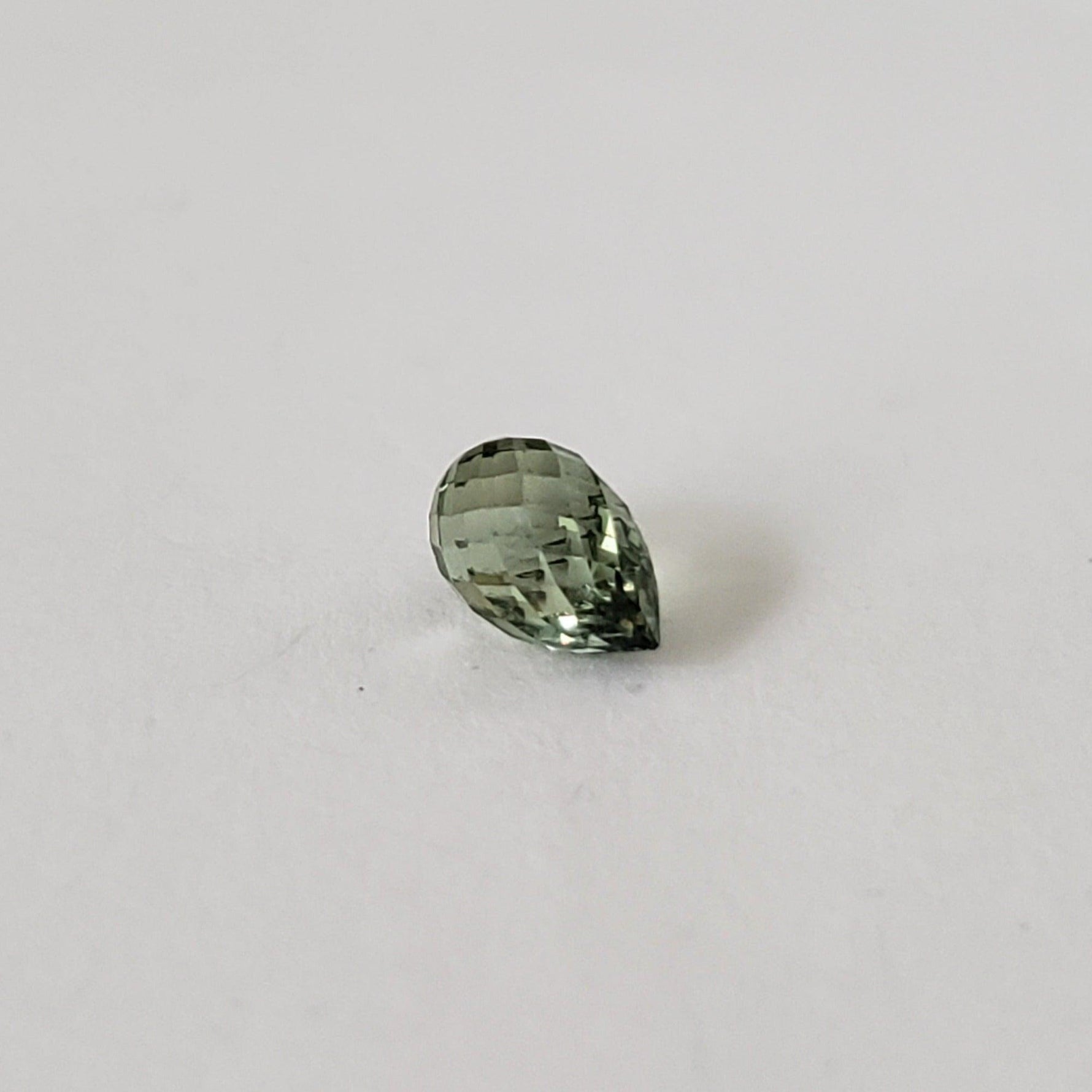  Sapphire | Briolette | Green | 5.9x3.8mm | .83ct 5