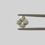  Sapphire | Flower Shape Diamond Cut | Green | 6.5mm 1.52ct | Africa 