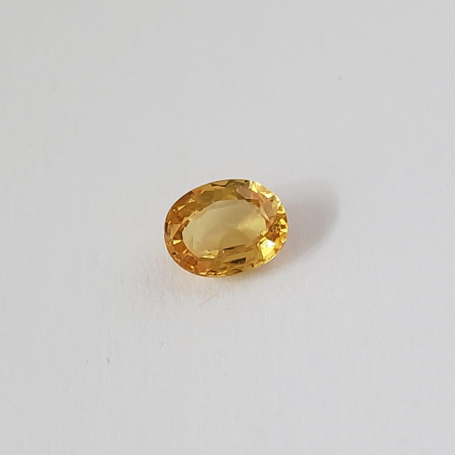  Sapphire | Oval Cut | Canary Yellow | 6x5mm 0.75ct 