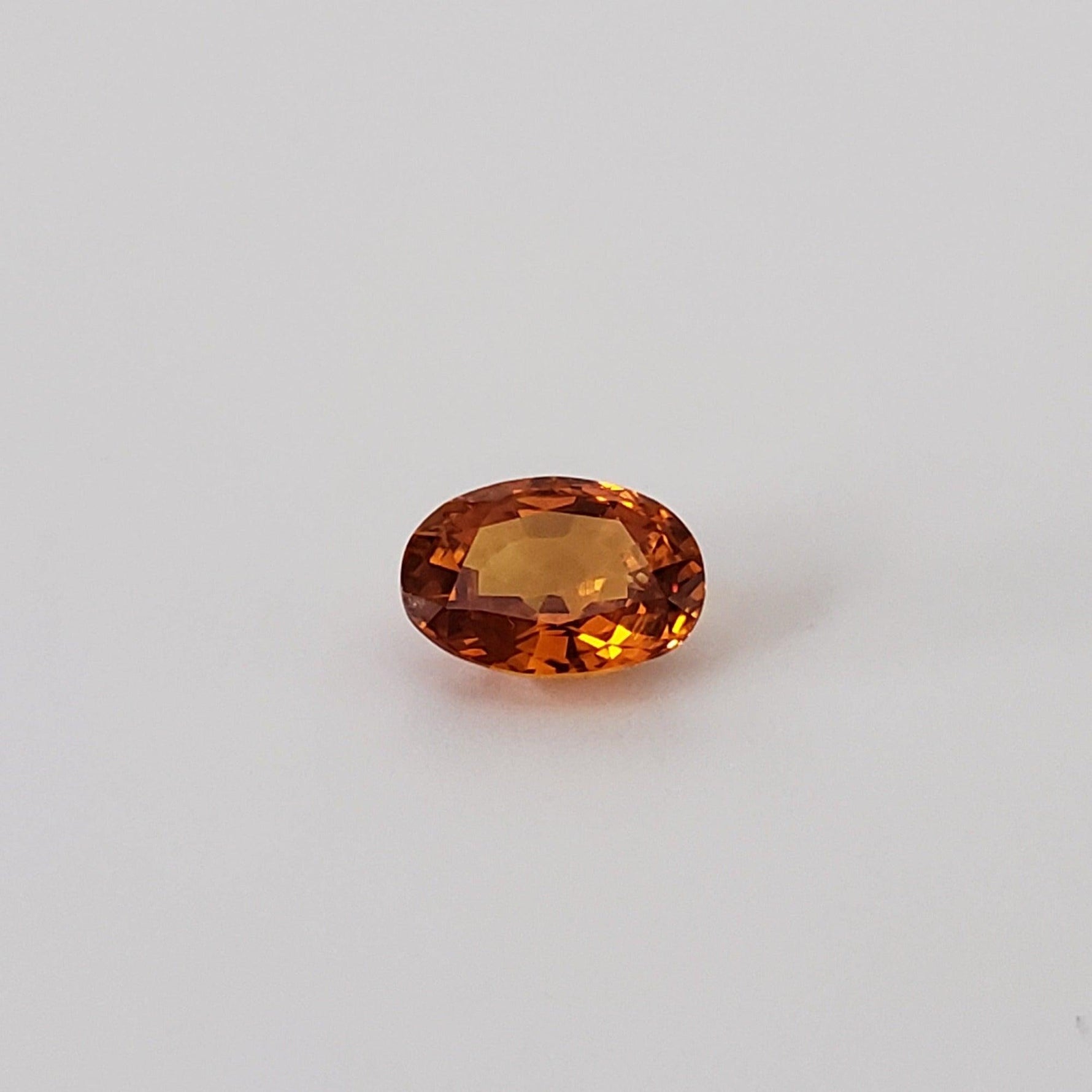  Sapphire | Oval Cut | Golden Orange | 6x4mm 1