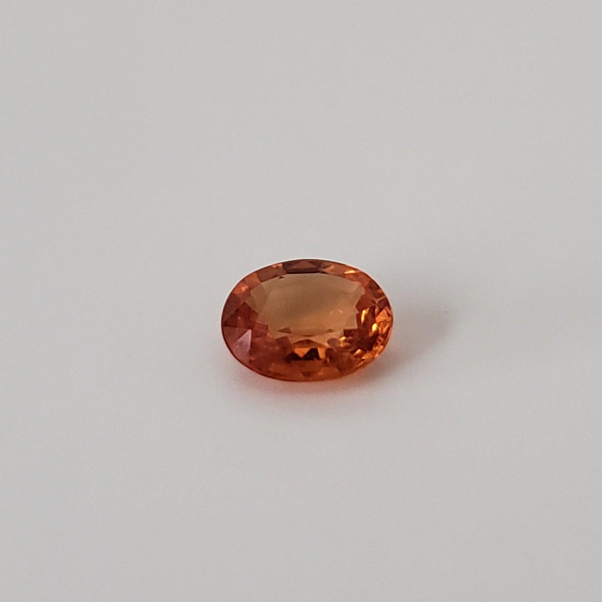  Sapphire | Oval Cut | Pumpkin Orange | 5.5x4.5mm 
