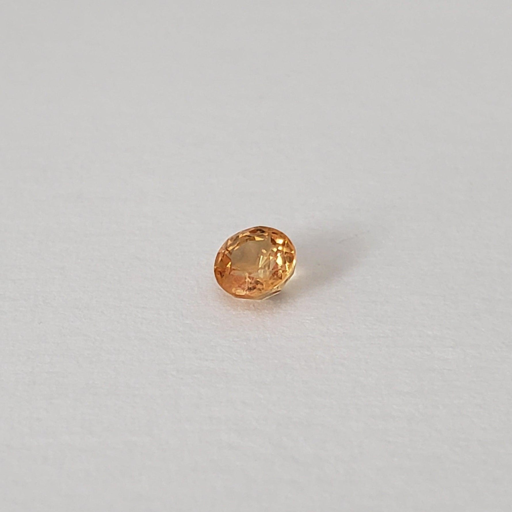  Sapphire | Round Cut | Orange Gold | 3.5mm .25ct | SO24 1