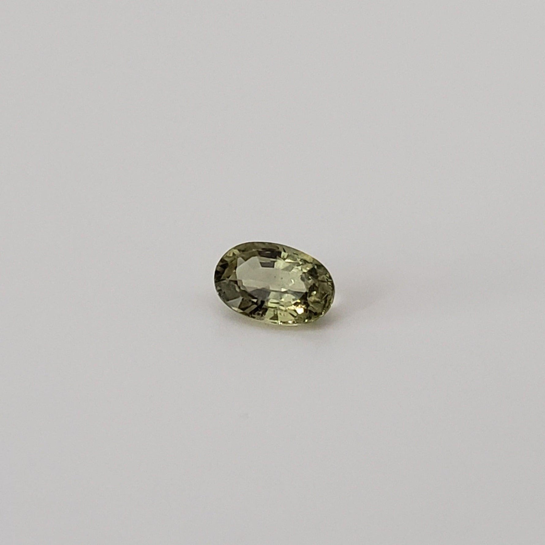  Sapphire | Unheated Sapphire | Oval Cut | Greenish Yellow | 6x4mm | Myanmar 2