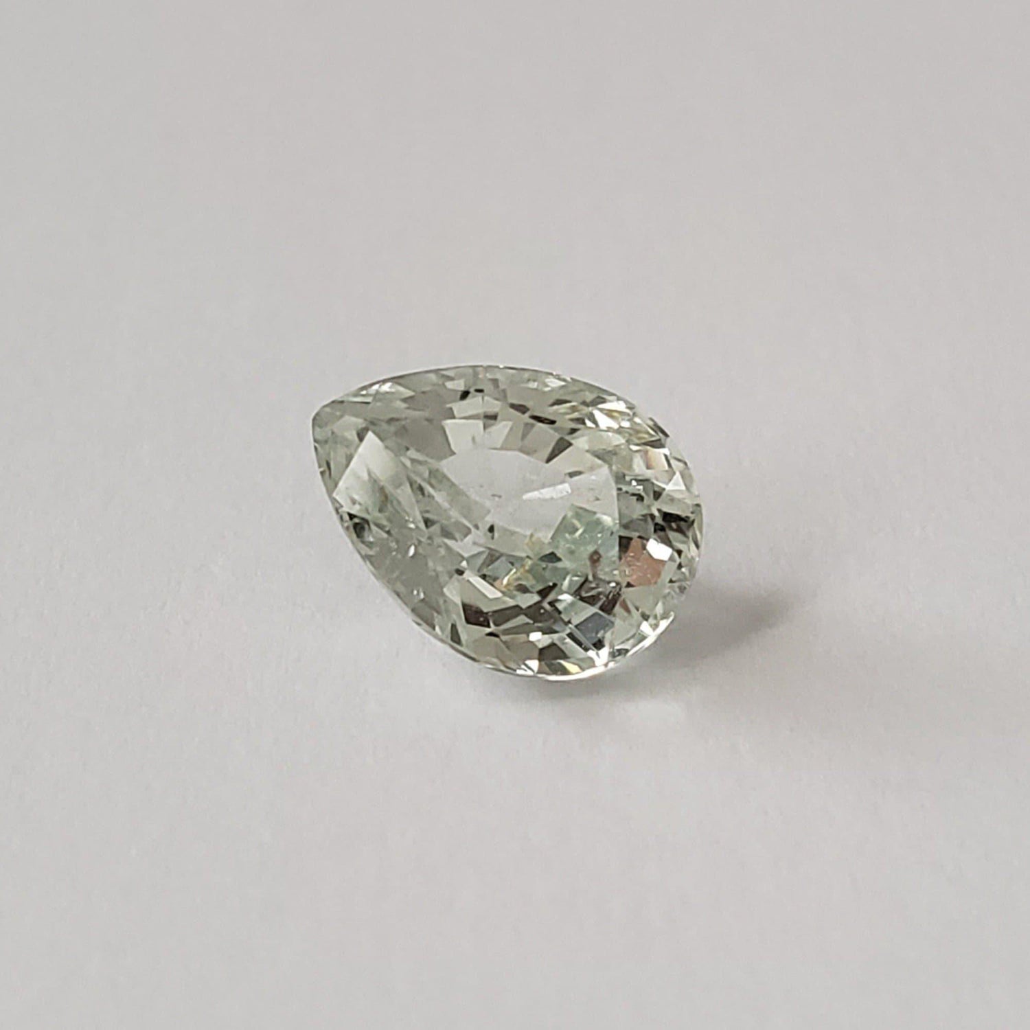  Sapphire | Unheated Sapphire | Pear Shape Cut | Light Yellow | 8.9x6.8mm 2.31ct 1