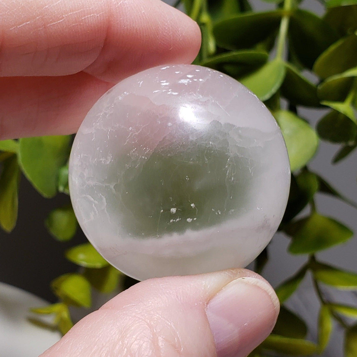  Selenite Satin Spar Crystal Sphere | 39 mm, 1.5 in | 85.4 grams 5