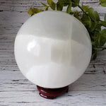  Selenite Satin Spar Sphere | 122 mm, 4.8 in | 2.133 kg 2