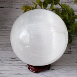  Selenite Satin Spar Sphere | 122 mm, 4.8 in | 2.133 kg 5
