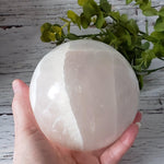  Selenite Satin Spar Sphere | 122 mm, 4.8 in | 2.133 kg 8