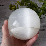  Selenite Satin Spar Sphere | 122 mm, 4.8 in | 2.133 kg 9