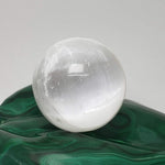  Selenite Satin Spar Sphere | 66 mm, 2.6 in | 355 grams 5