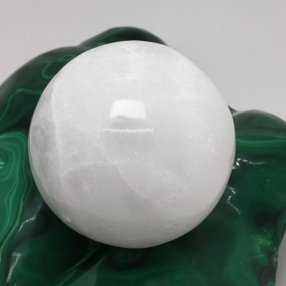  Selenite Satin Spar Sphere | 69 mm, 2.7 in | 402 grams 1