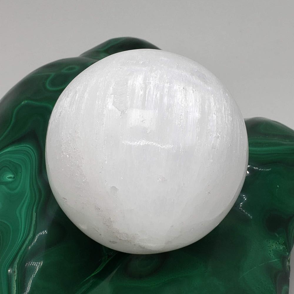  Selenite Satin Spar Sphere | 69 mm, 2.7 in | 402 grams 4