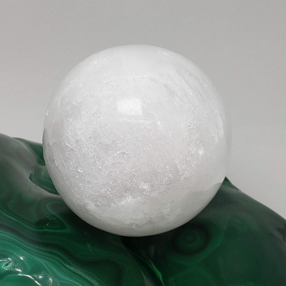  Selenite Satin Spar Sphere | 69 mm, 2.7 in | 402 grams 5