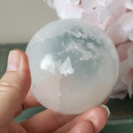  Selenite Satin Spar Sphere | 72 mm, 2.8 in | 465 grams 5
