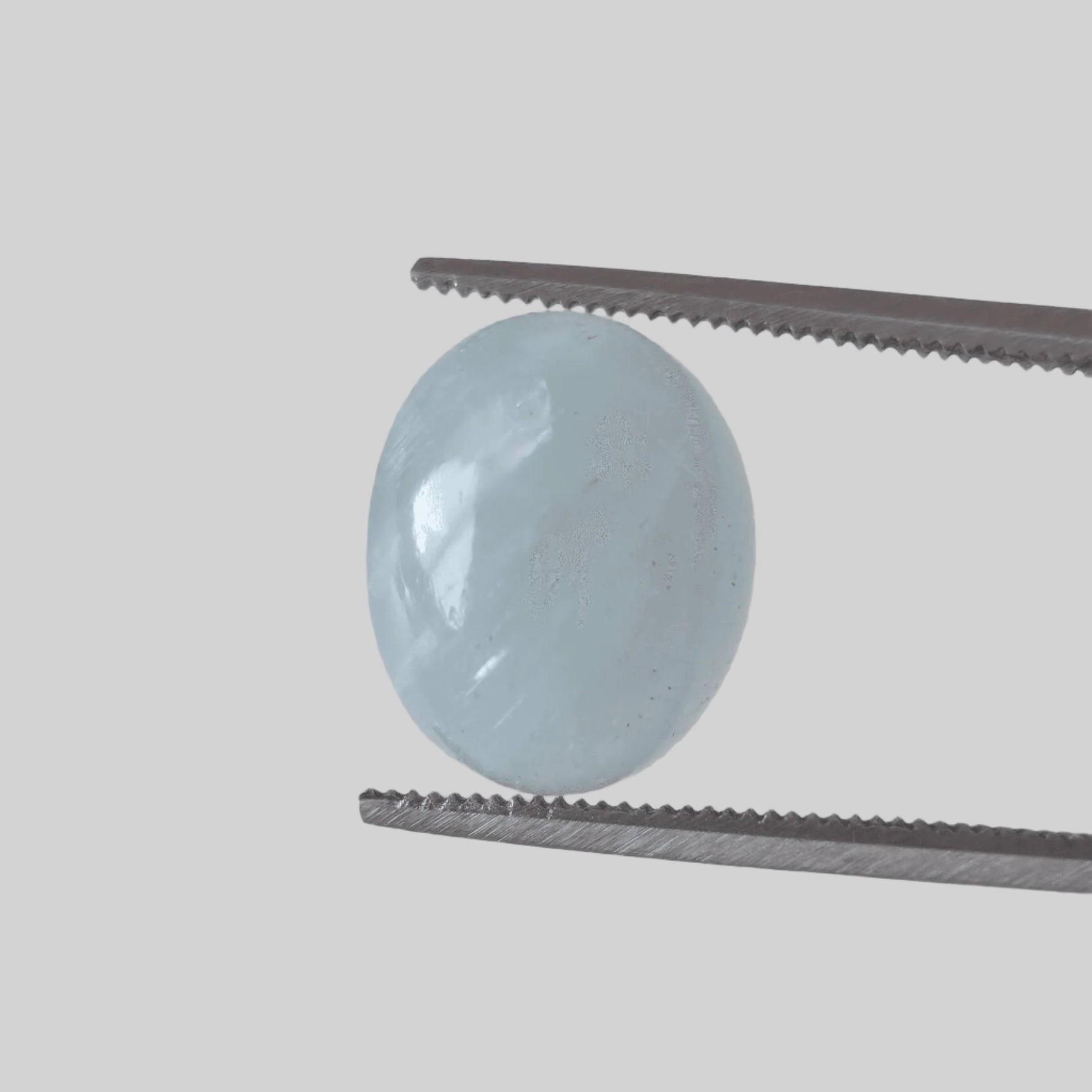  Silky Aquamarine | Oval Cabochon | Light Blue | 12X10mm 5.8ct | SO24 