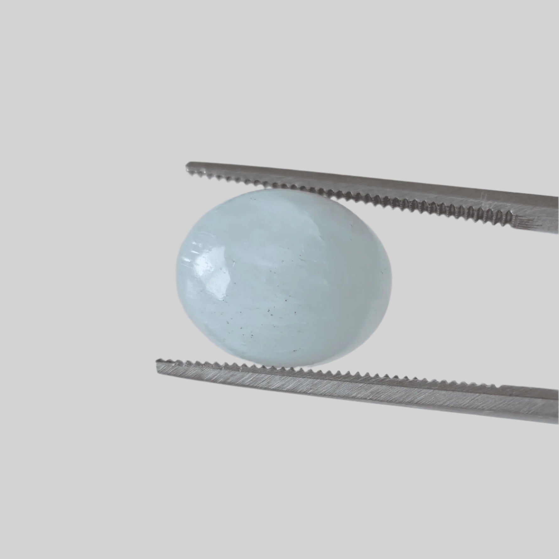  Silky Aquamarine | Oval Cabochon | Light Blue | 12X10mm 5.8ct | SO24 1