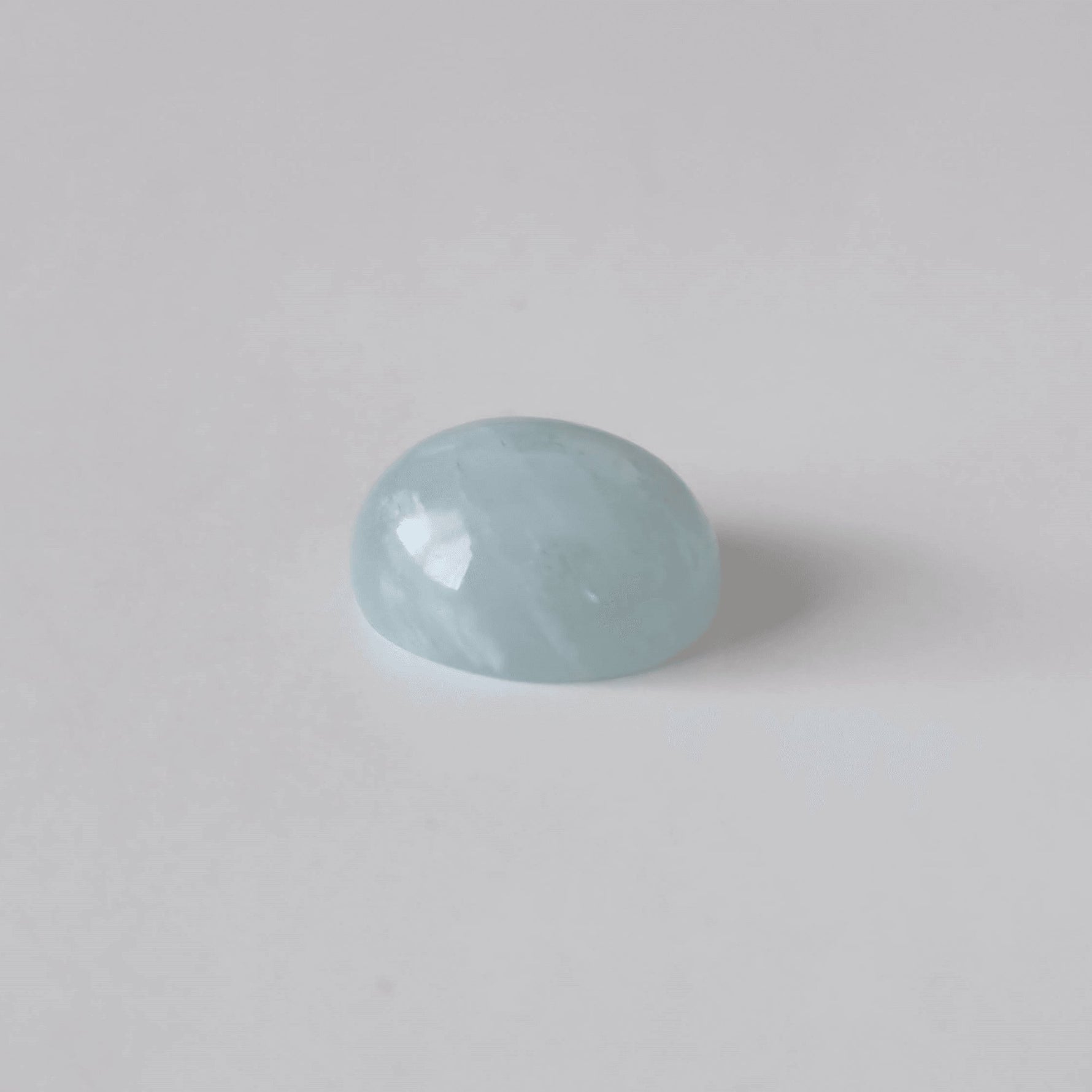  Silky Aquamarine | Oval Cabochon | Light Blue | 12X10mm 5.8ct | SO24 5