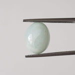  Silky Aquamarine | Oval Cabochon | Light Blue | 12X9.7mm 5.1ct | SO24 