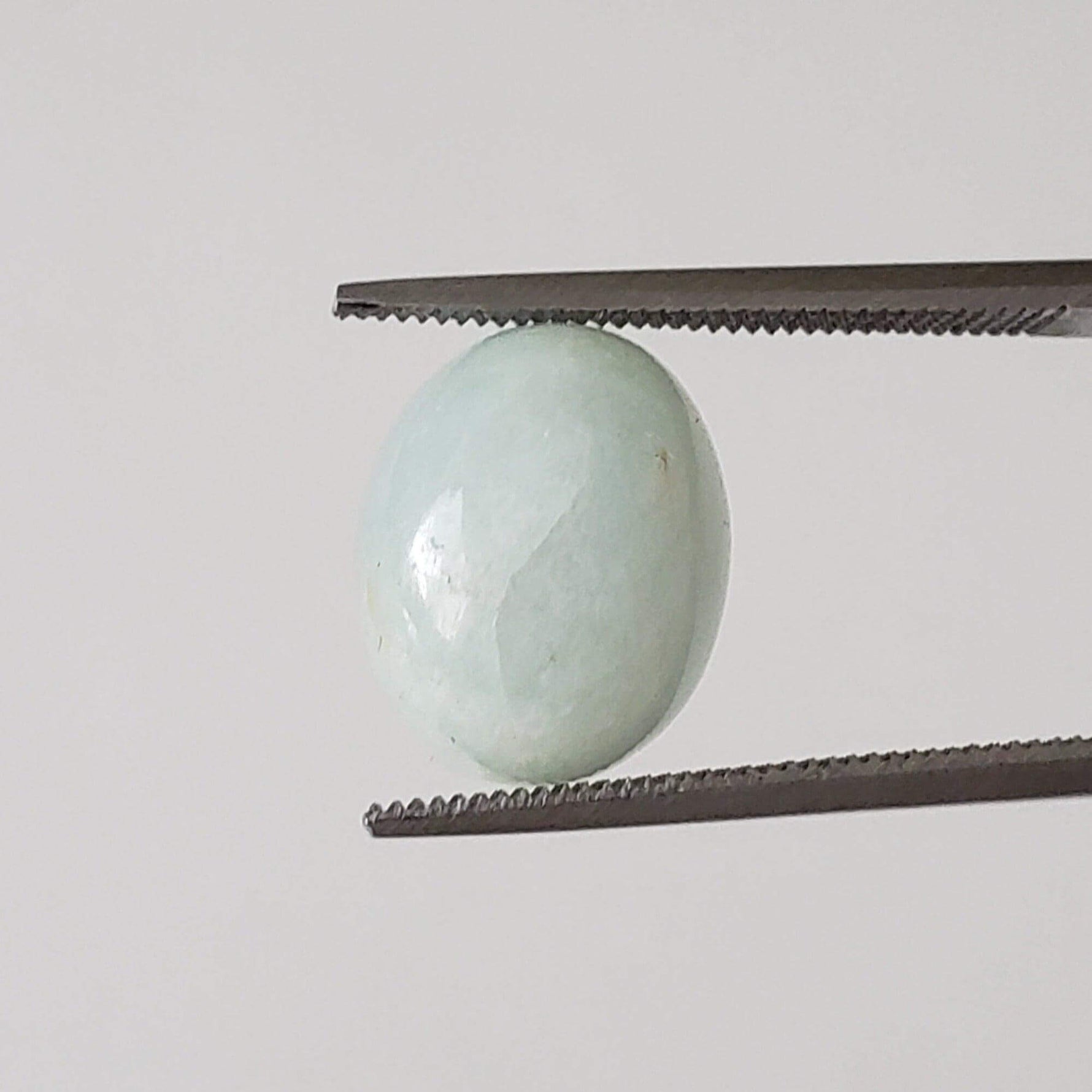  Silky Aquamarine | Oval Cabochon | Light Blue | 12X9.7mm 5.1ct | SO24 