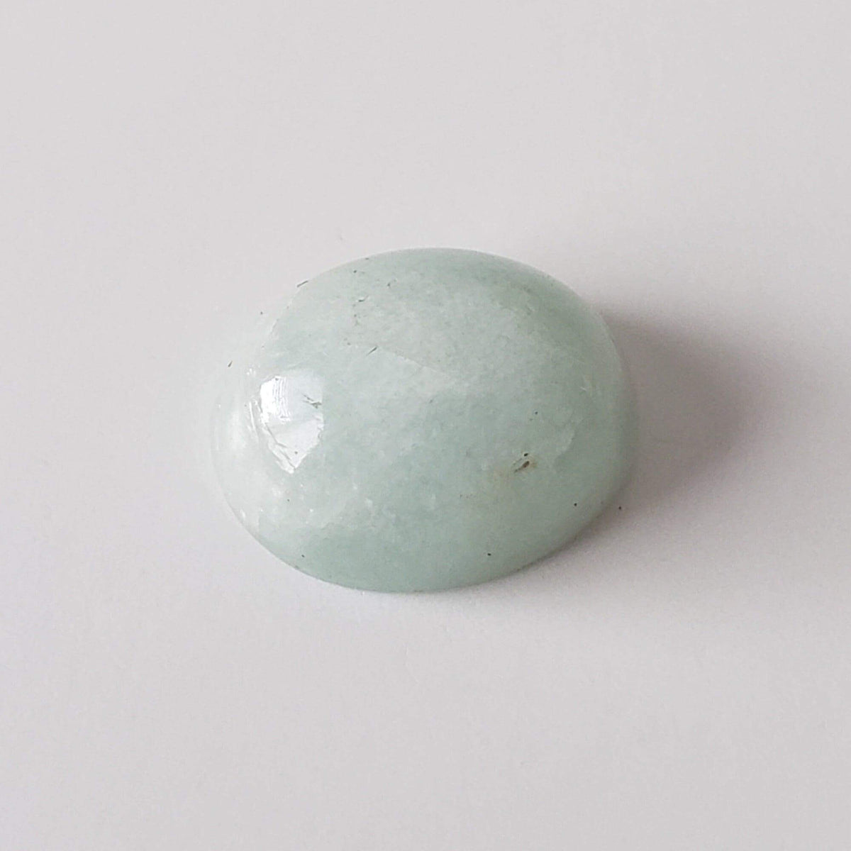  Silky Aquamarine | Oval Cabochon | Light Blue | 12X9.7mm 5.1ct | SO24 1
