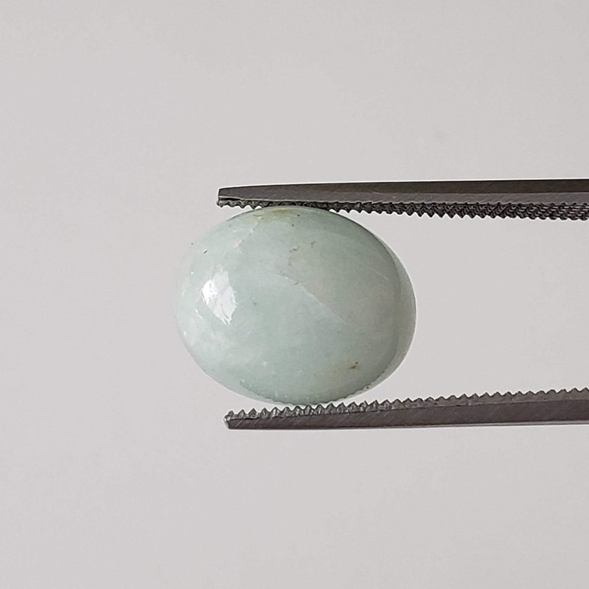  Silky Aquamarine | Oval Cabochon | Light Blue | 12X9.7mm 5.1ct | SO24 3