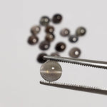 D - Sillimanite Cats Eye | Round Cabochon | Titanium | 6mm - Canagem.com