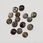 D - Sillimanite Cats Eye | Round Cabochon | Titanium | 6mm - Canagem.com