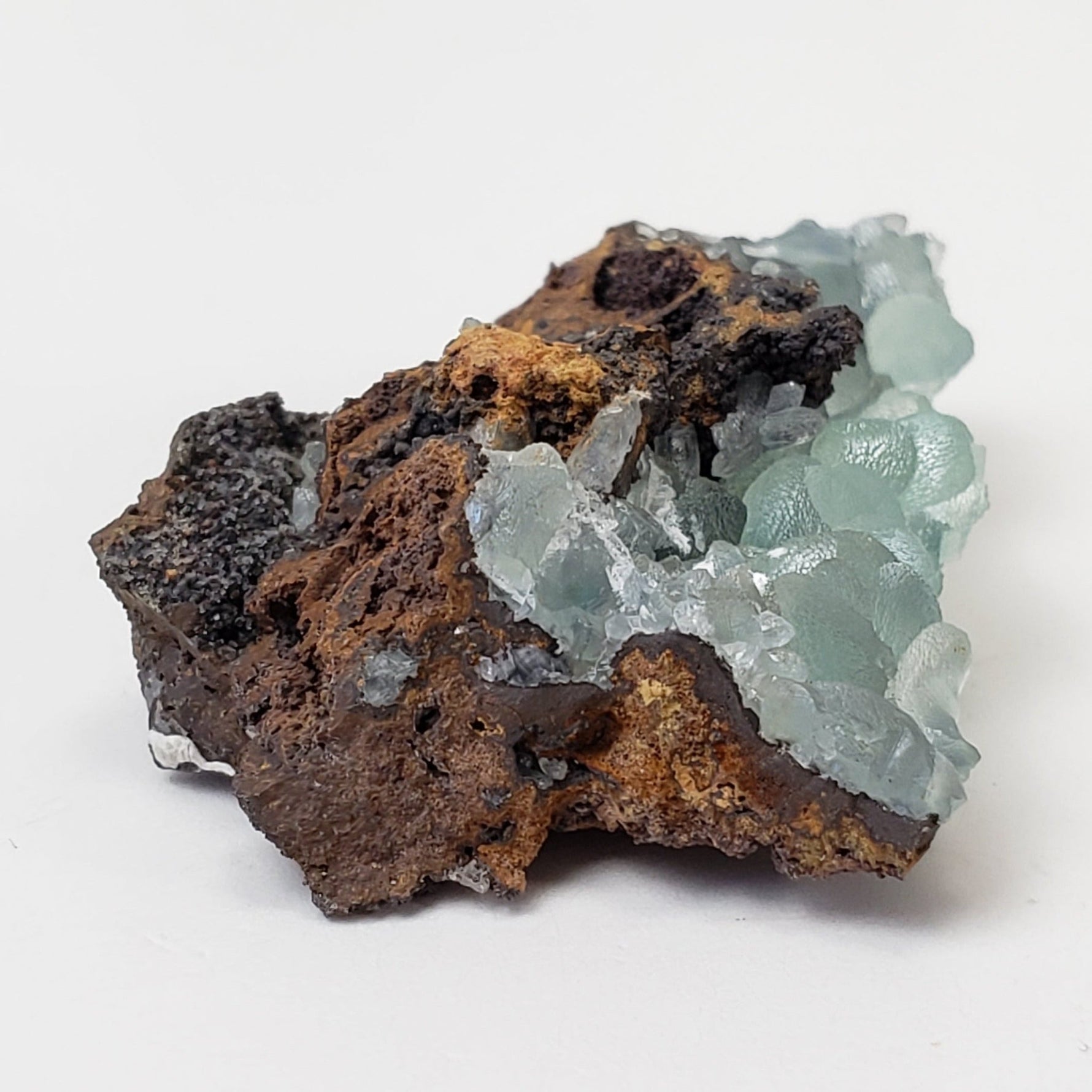  Smithsonite Crystals on Matrix | Perky Box Thumbnail Specimen | Chihuahua, Mexico | SO24 4