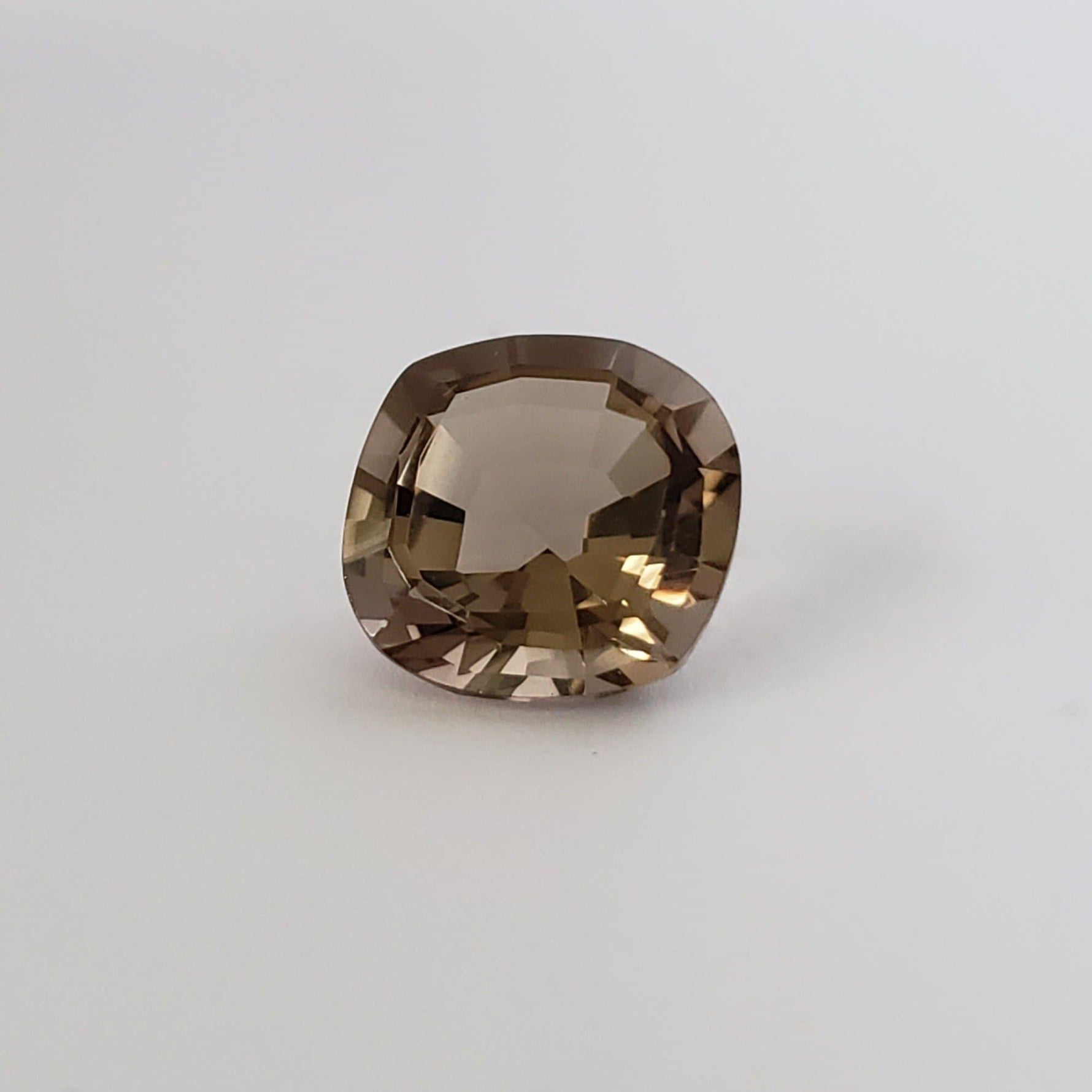  Smoky Quartz | Cushion Cut | 14x14mm 7.67ct 2