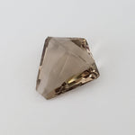  Smoky Quartz | Double Sided Kite Shape Cut | Half Drilled | 17x16mm 9.2ct 3