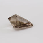  Smoky Quartz | Double Sided Kite Shape Cut | Half Drilled | 17x16mm 9.2ct 4