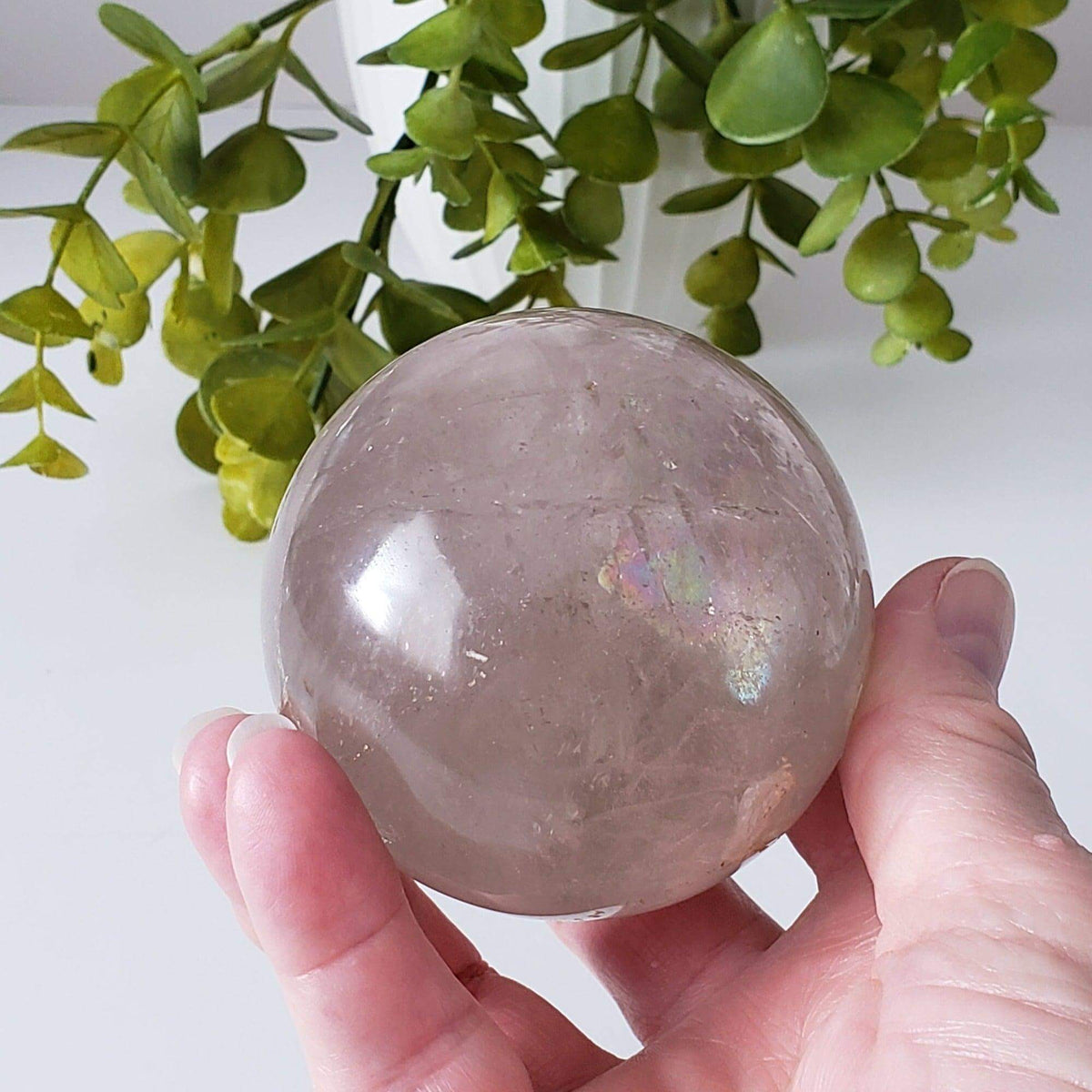  Smoky Quartz Sphere | 71 mm 2.8 inches | 476 Grams | Included | SO24 