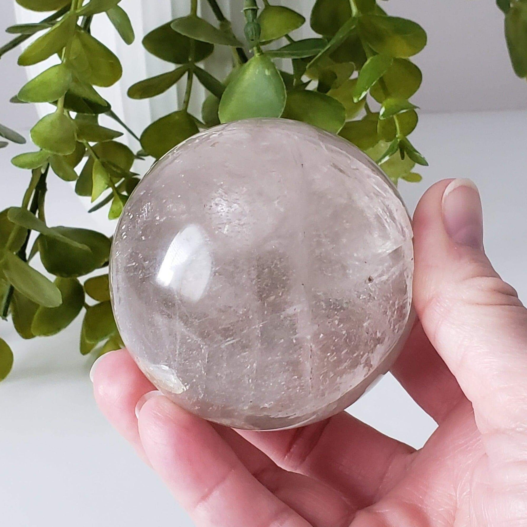  Smoky Quartz Sphere | 71 mm 2.8 inches | 476 Grams | Included | SO24 3