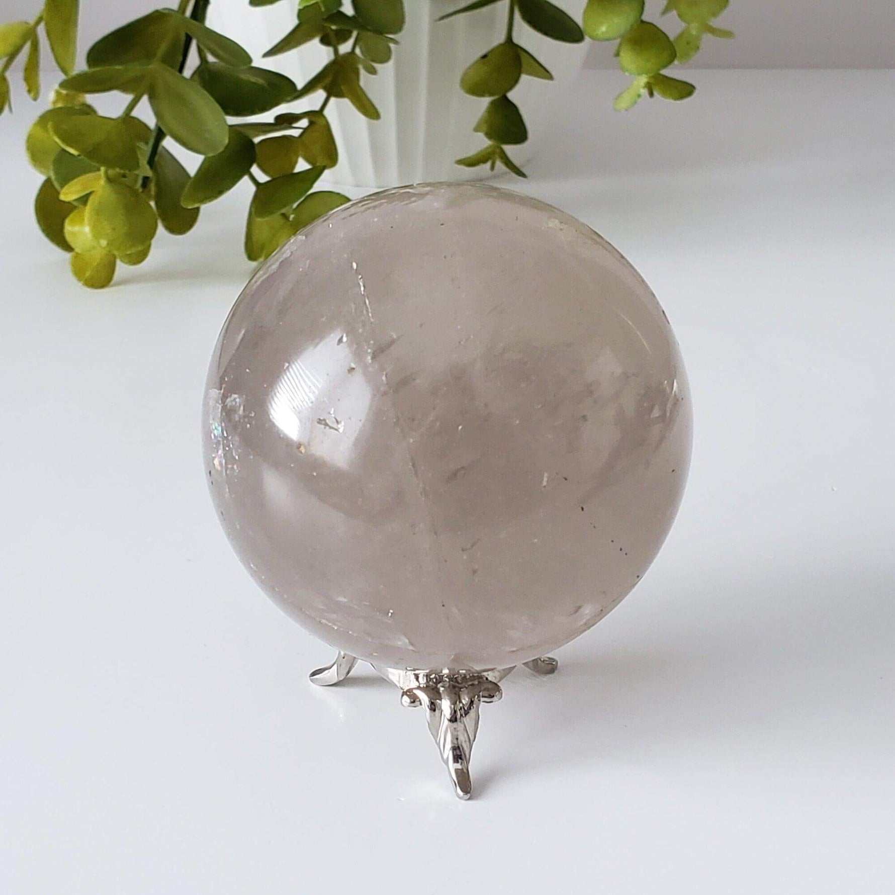  Smoky Quartz Sphere | 71 mm 2.8 inches | 476 Grams | Included | SO24 6