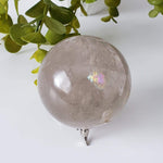  Smoky Quartz Sphere | 71 mm 2.8 inches | 476 Grams | Included | SO24 7