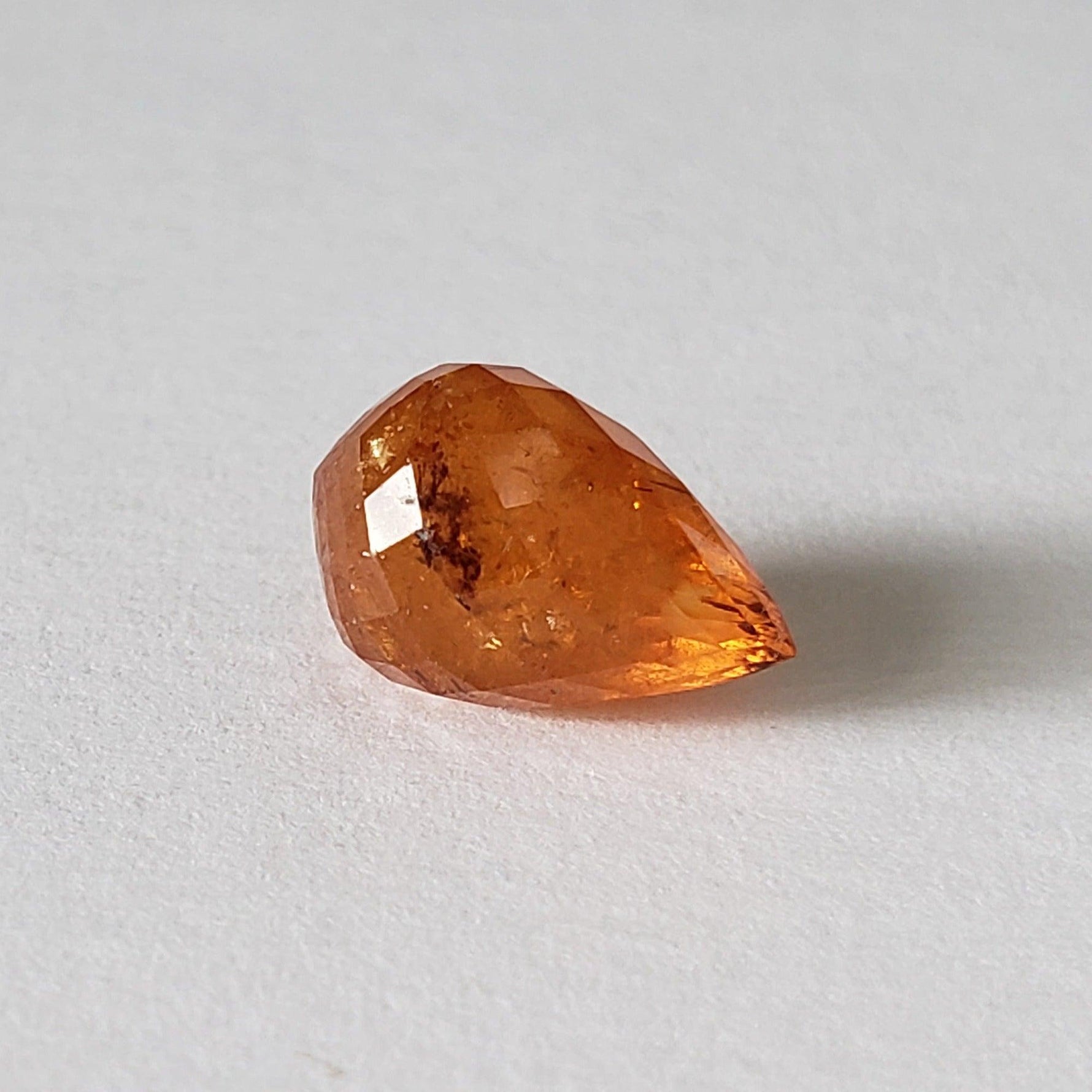  Spessartite Garnet | Briolette | Orange | 11x7mm 5.27ct 2