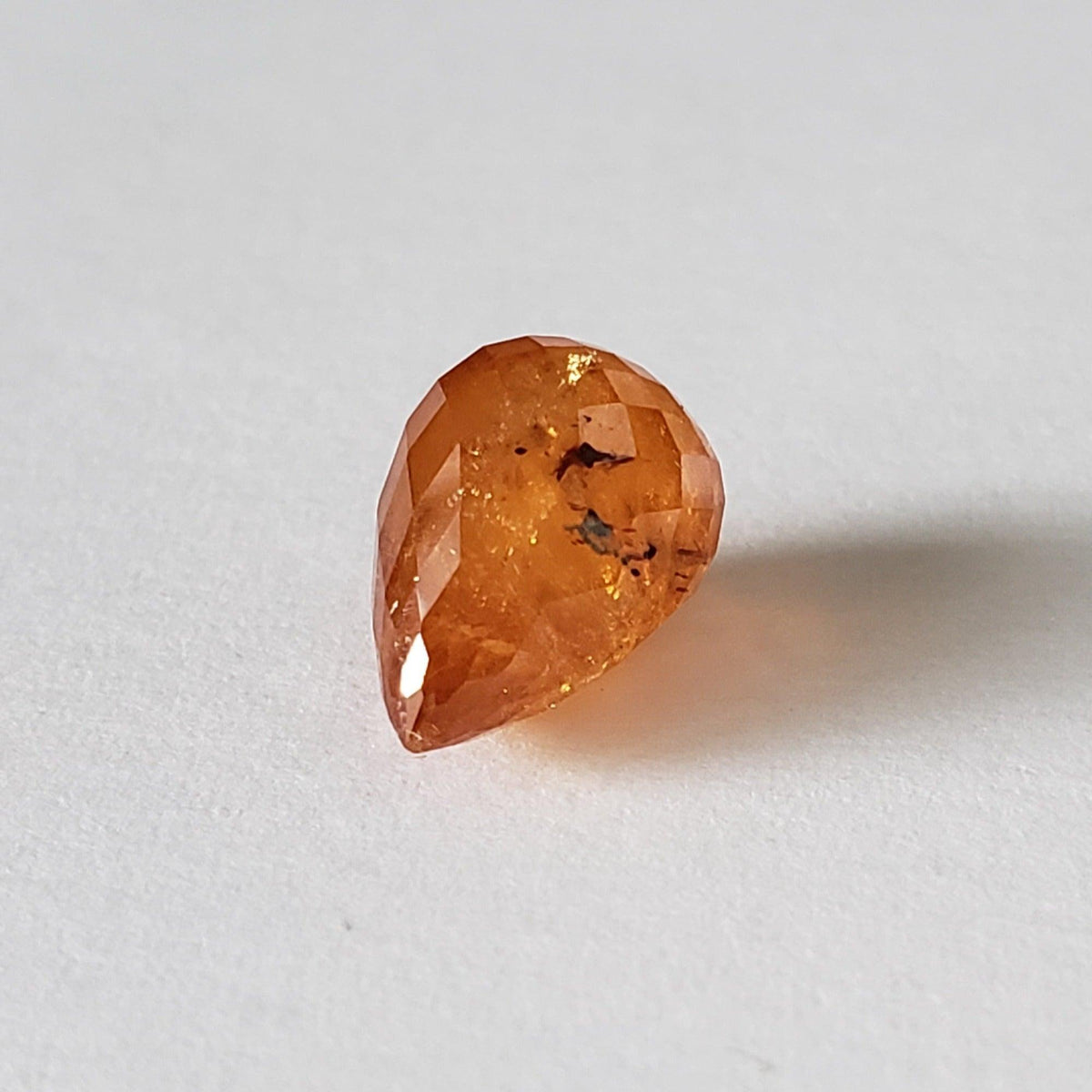  Spessartite Garnet | Briolette | Orange | 11x7mm 5.27ct 4