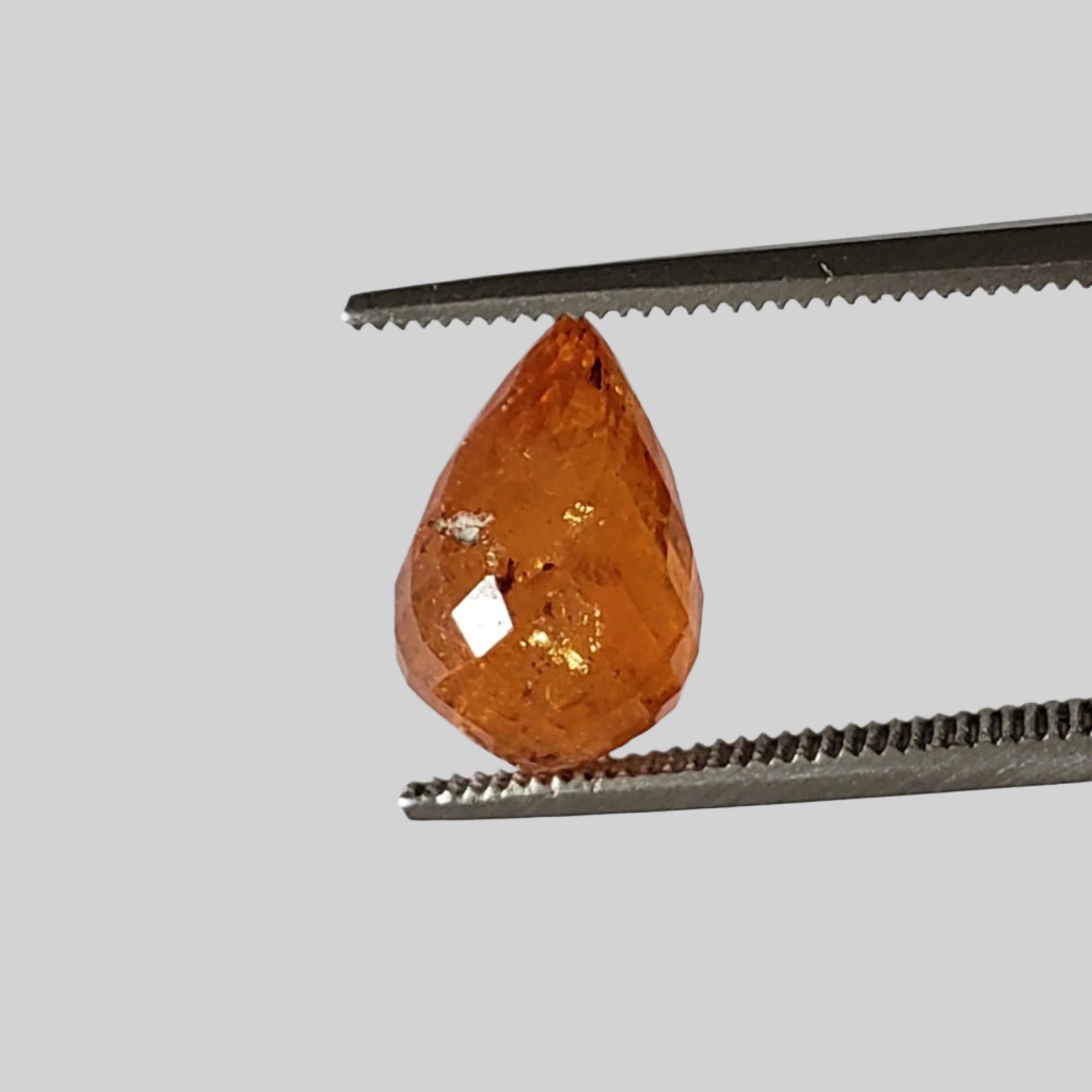  Spessartite Garnet | Briolette | Orange | 11x7mm 5.27ct 1