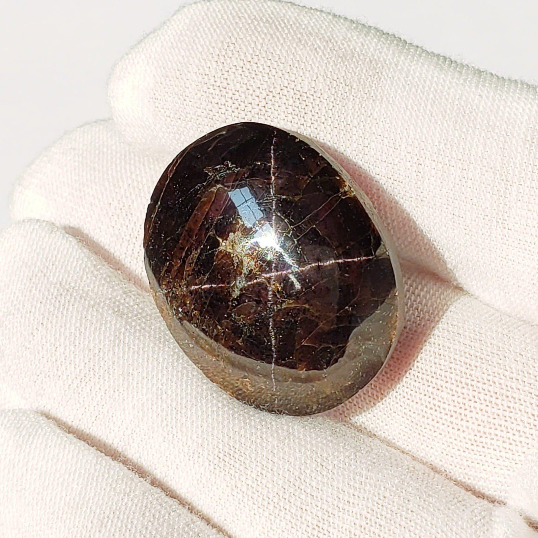  Star Garnet | Untreated Garnet | Oval Cabochon | Blood Red | 31x25mm 137.15ct | Africa | SO24 