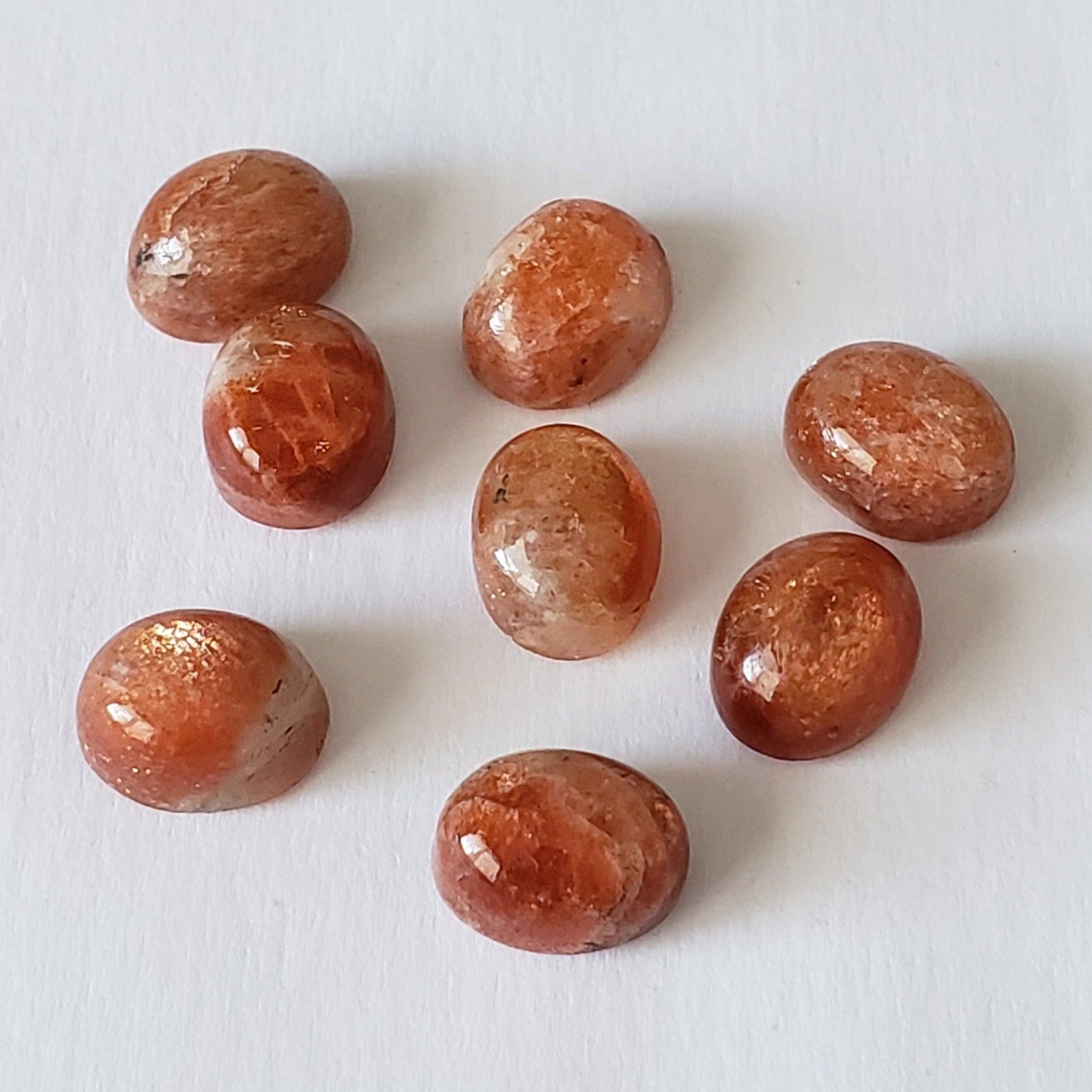  Sunstone | Oval Cabochon | Orange Red | 9x7mm | SO24 3