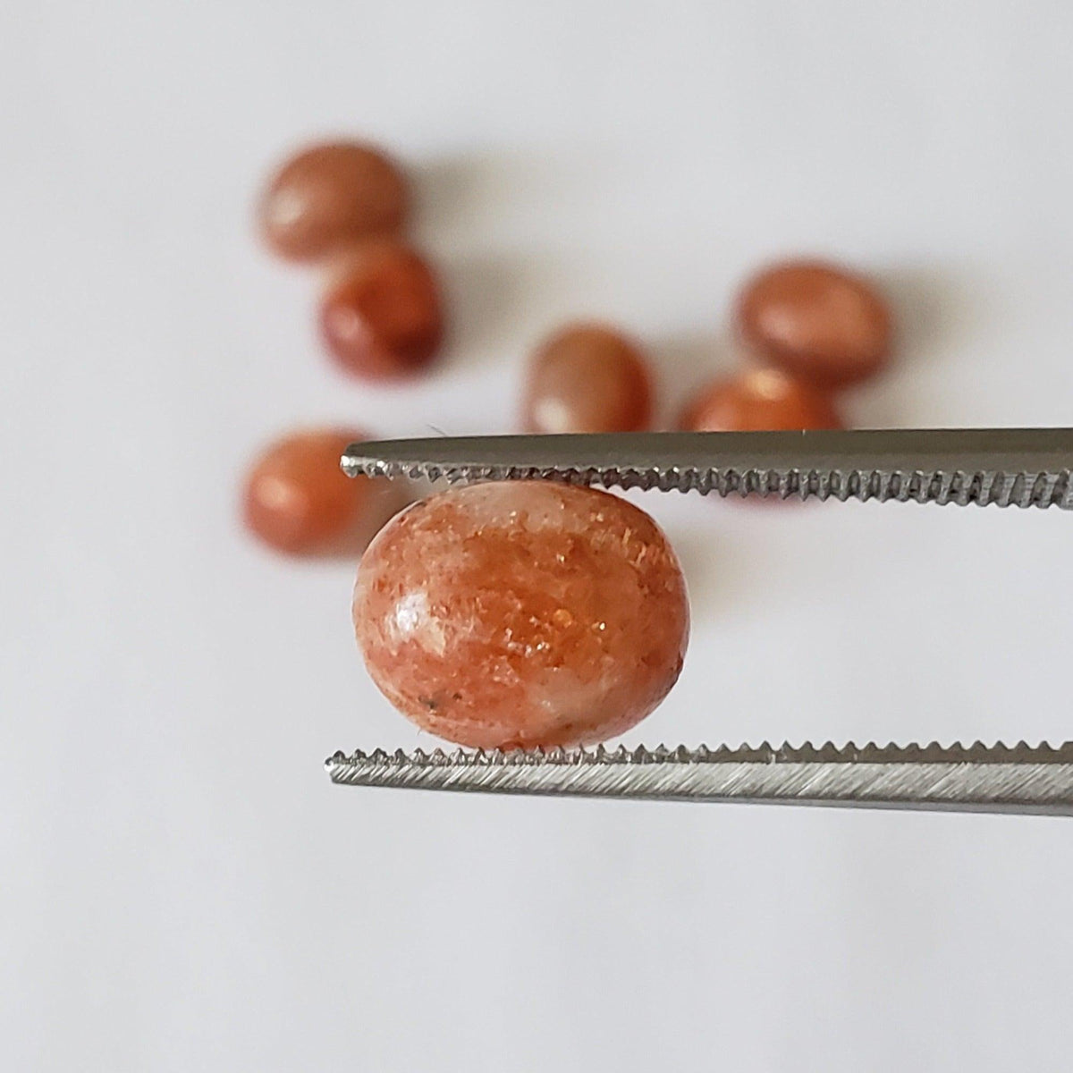  Sunstone | Oval Cabochon | Orange Red | 9x7mm | SO24 4