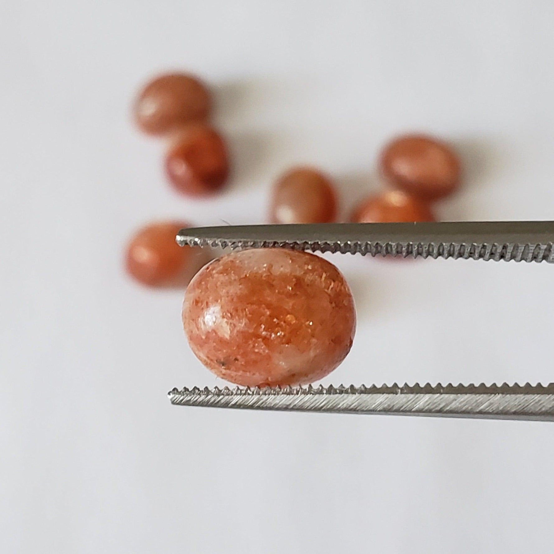  Sunstone | Oval Cabochon | Orange Red | 9x7mm | SO24 4