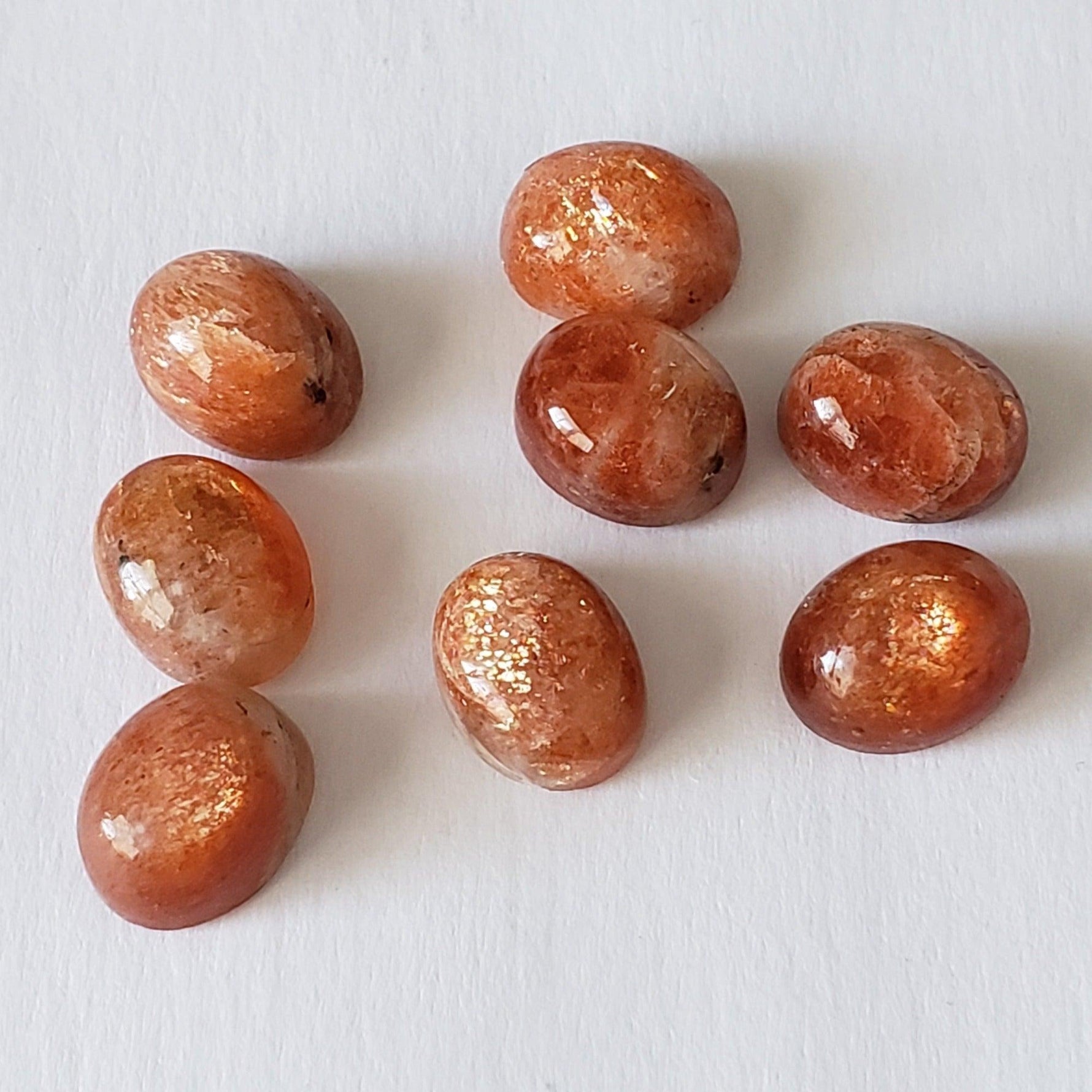  Sunstone | Oval Cabochon | Orange Red | 9x7mm | SO24 7