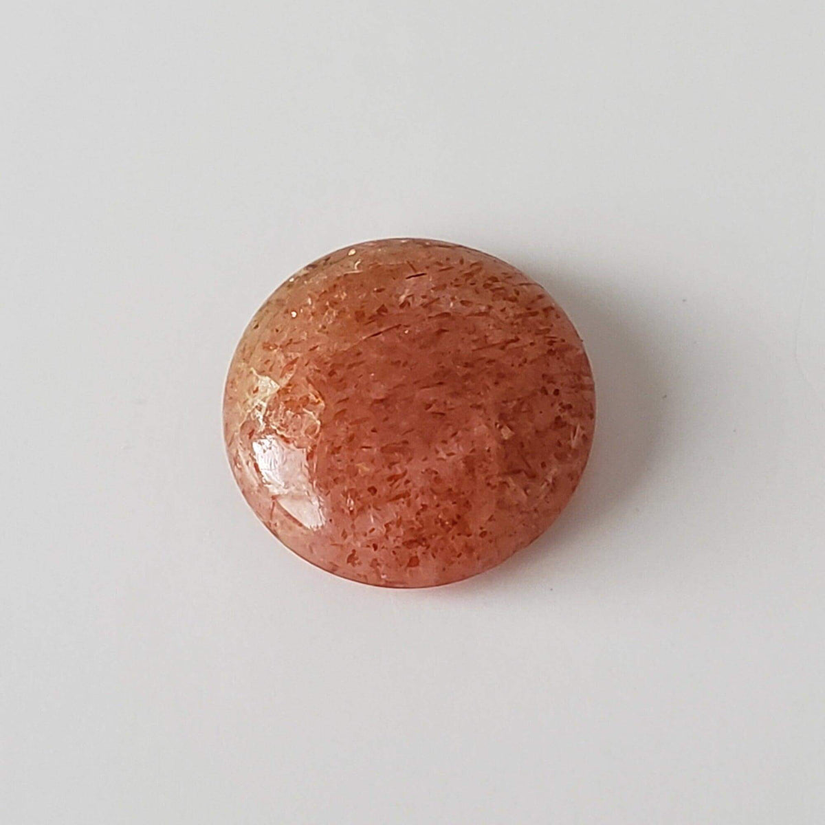  Sunstone | Round Cabochon | Orange Red | 11.5mm 3.5ct 3