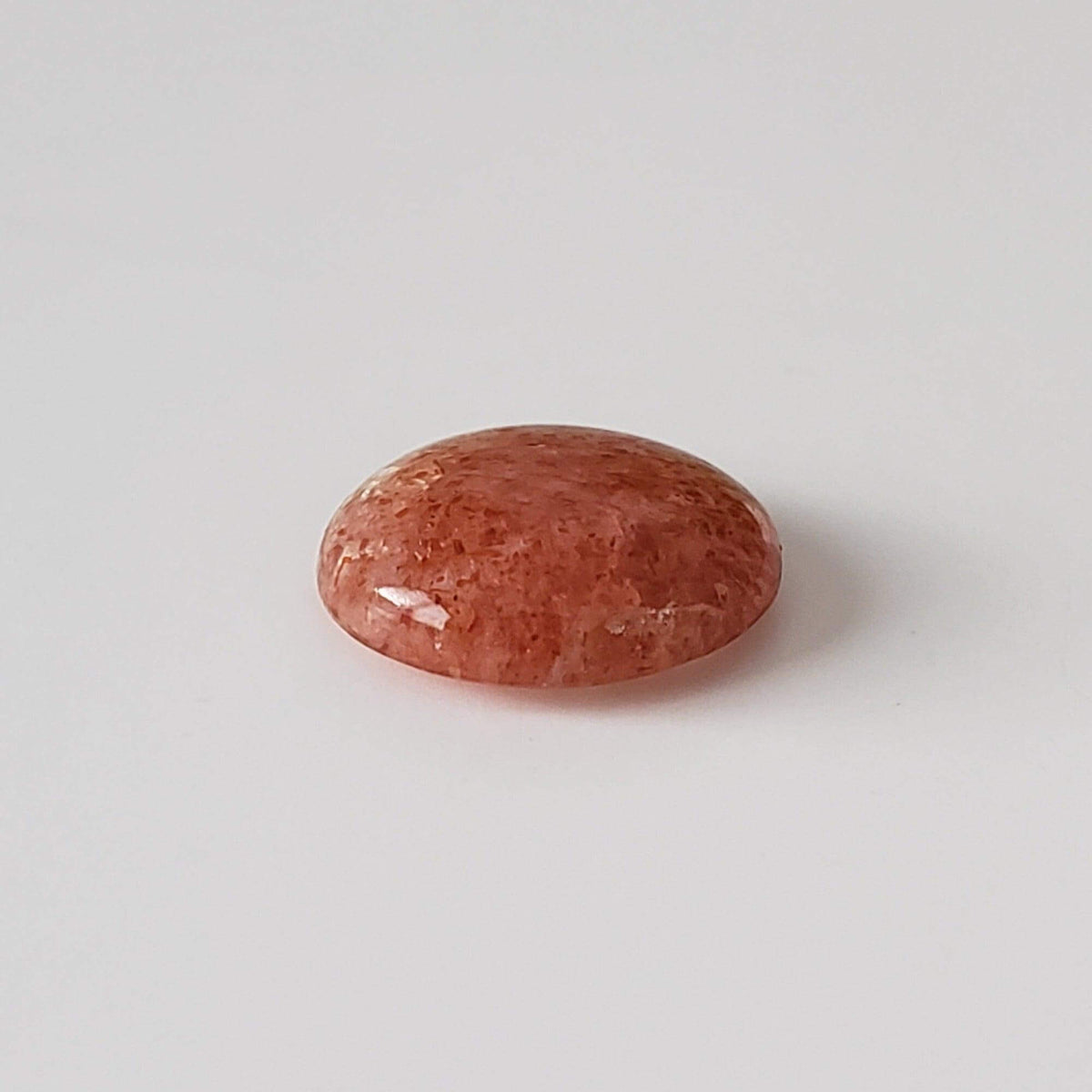  Sunstone | Round Cabochon | Orange Red | 11.5mm 3.5ct 4