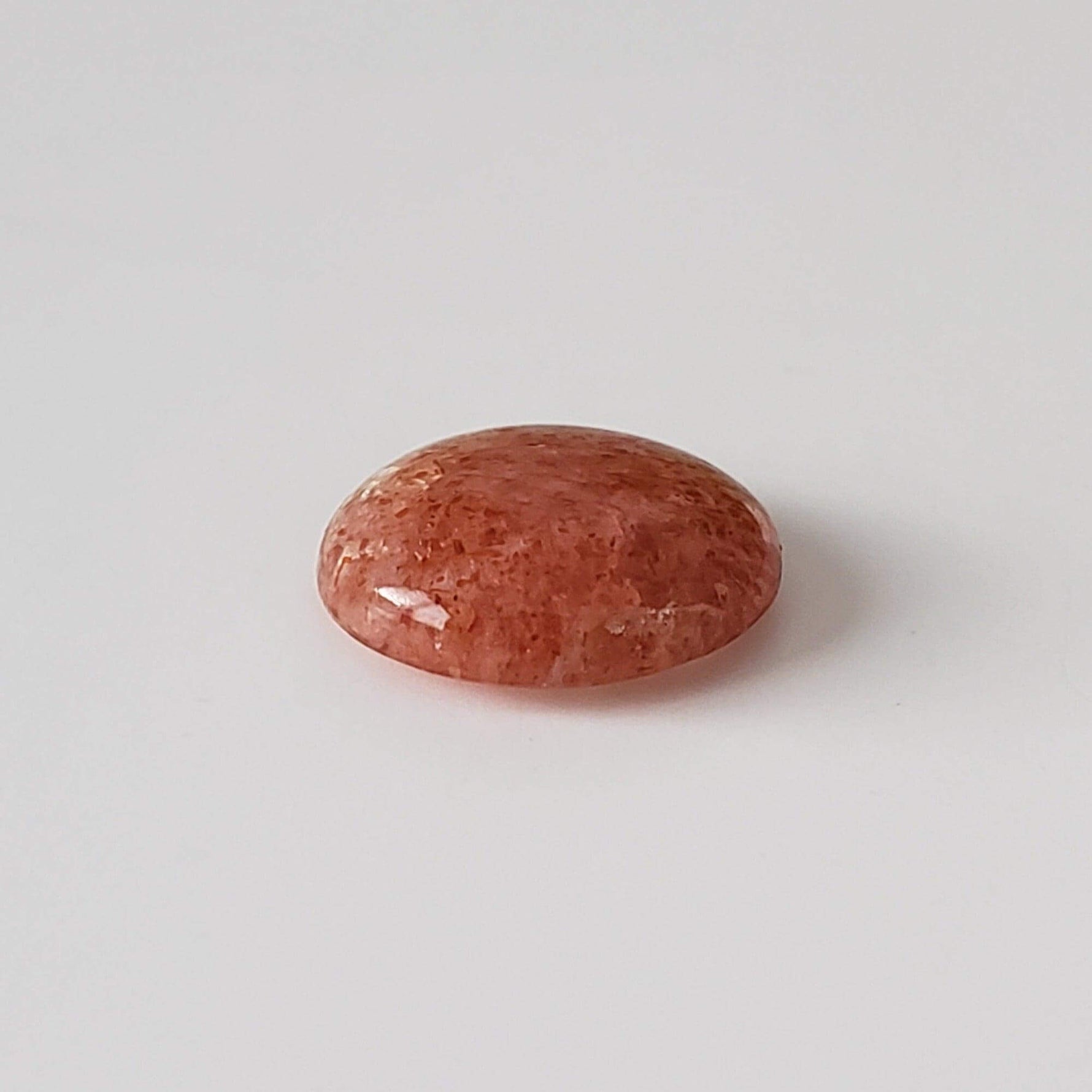  Sunstone | Round Cabochon | Orange Red | 11.5mm 3.5ct 4