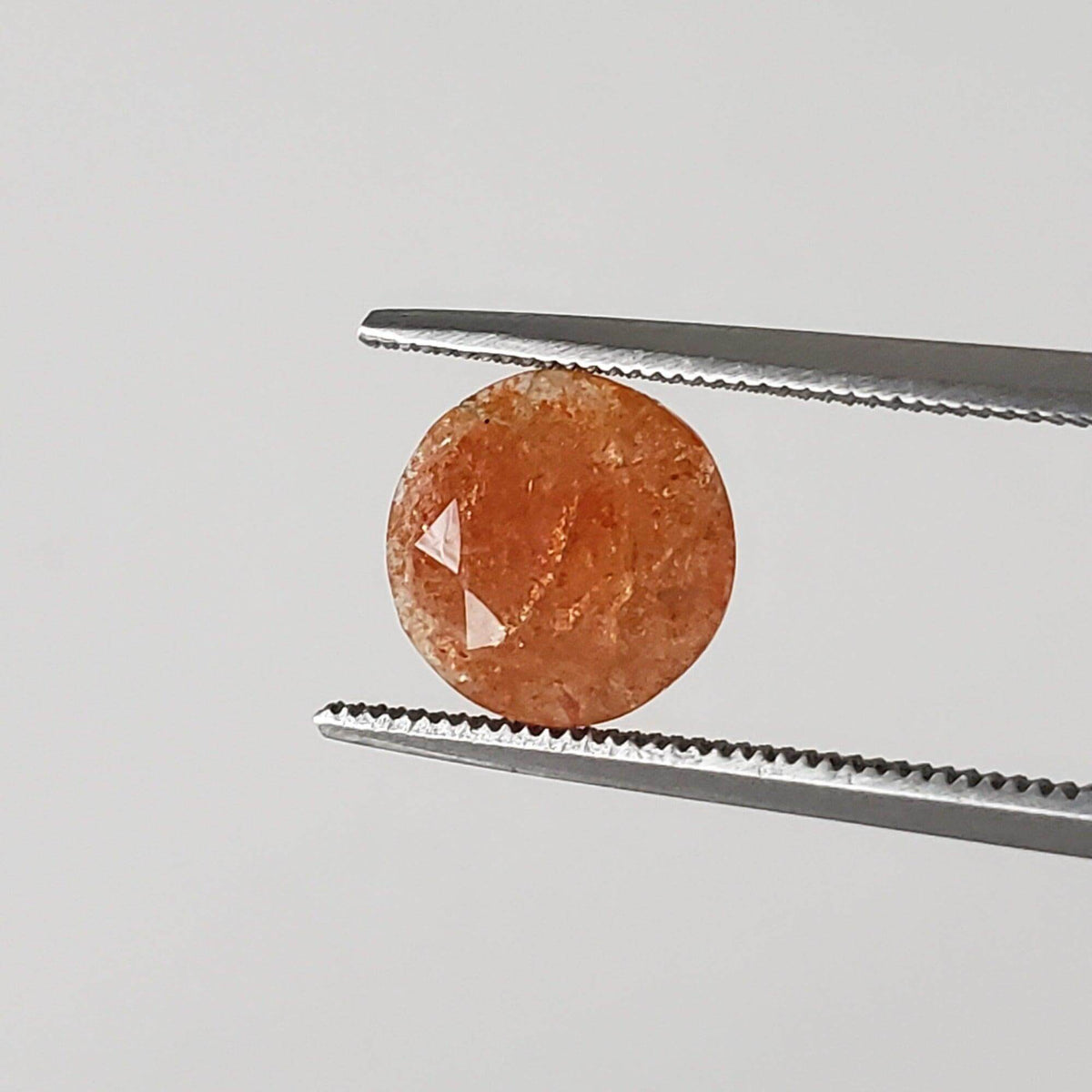  Sunstone | Round Cut | Orange Red | 8mm 1.26ct | SO24 2