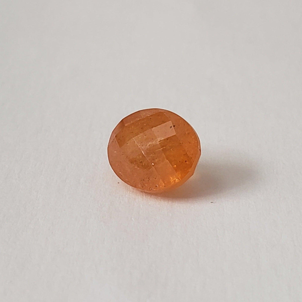  Tangerine Garnet | Oval Checkerboard Cut | 9.7x8mm 4.8ct | Nigeria 