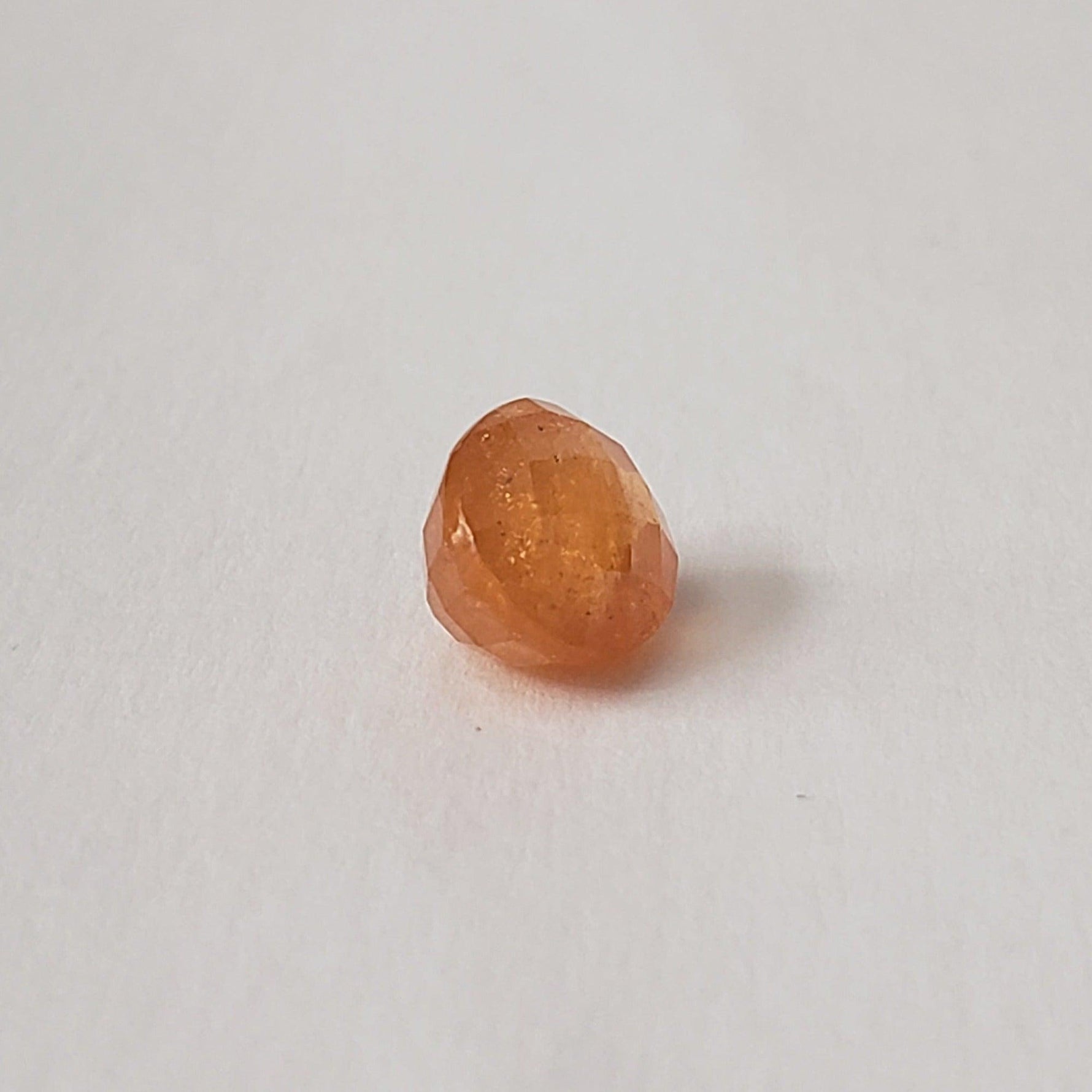  Tangerine Garnet | Oval Checkerboard Cut | 9.7x8mm 4.8ct | Nigeria 3