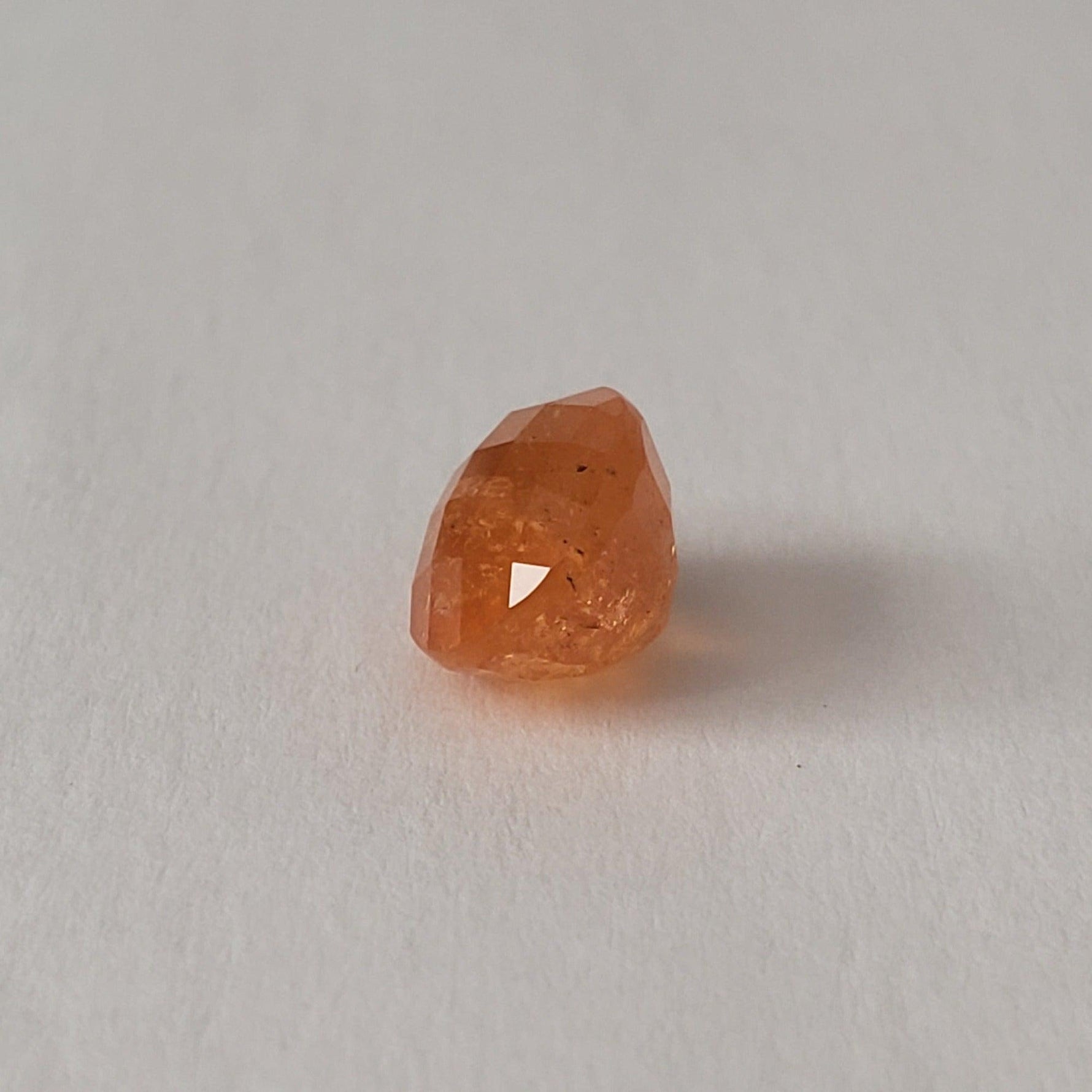  Tangerine Garnet | Oval Checkerboard Cut | 9.7x8mm 4.8ct | Nigeria 4